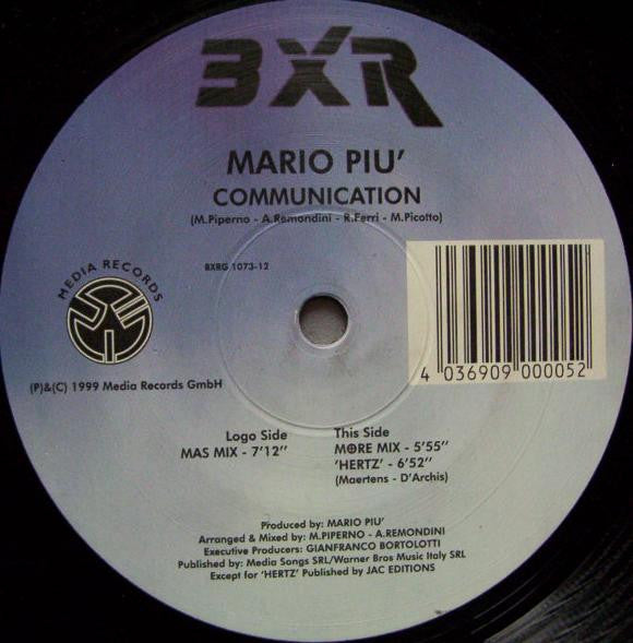 Mario Più : Communication (12")