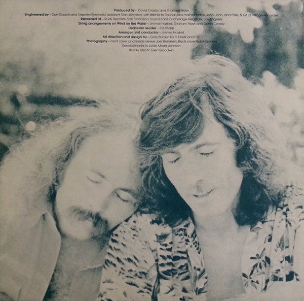 Crosby & Nash : Wind On The Water (LP, Album)