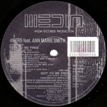 49ers Feat. Ann-Marie Smith : Got To Be Free (12")