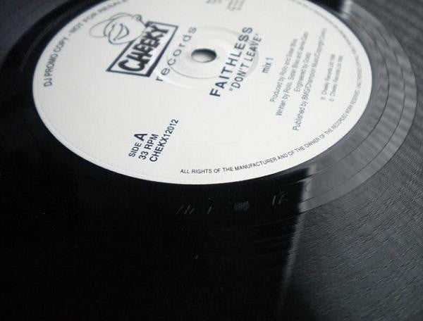 Faithless : Don't Leave (12", Promo)