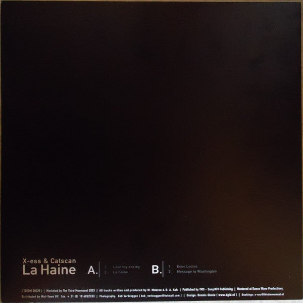 DJ X-Ess & Catscan : La Haine (12")