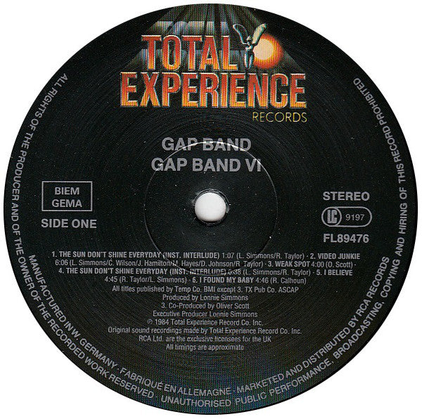 Gap Band* : Gap Band VI (LP, Album)