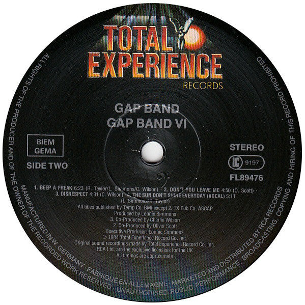 Gap Band* : Gap Band VI (LP, Album)