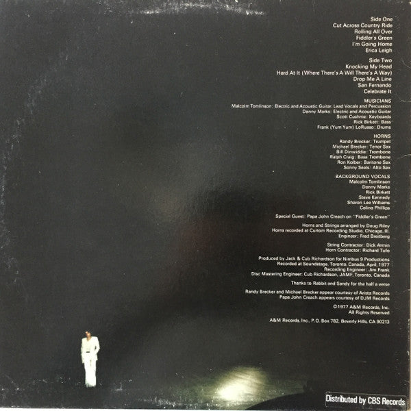 Malcolm Tomlinson : Coming Outta Nowhere (LP, Album, Mon)