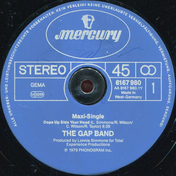 The Gap Band : Oops Up Side Your Head / Party Lights (12", Maxi)