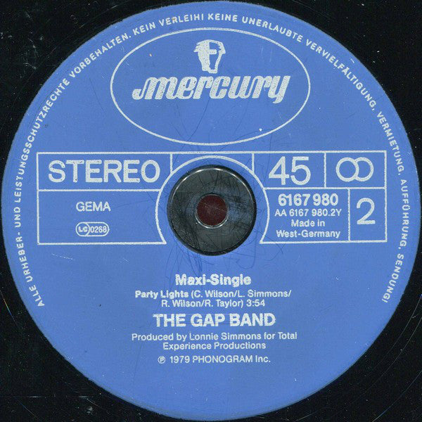 The Gap Band : Oops Up Side Your Head / Party Lights (12", Maxi)