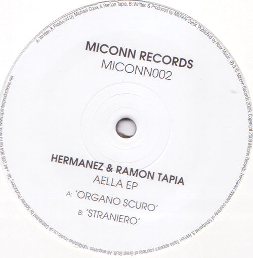 Hermanez & Ramon Tapia : Aella EP (12", EP)