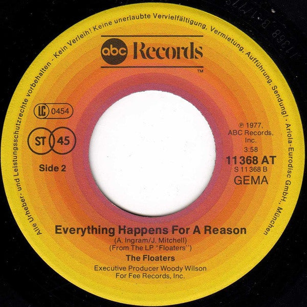 The Floaters : Float On (7", Single)