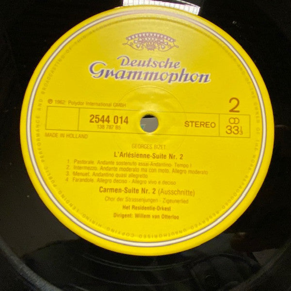 Georges Bizet - Residentie Orkest · Willem van Otterloo : Suites - »L'Arlesienne« · »Carmen« (LP, RE)