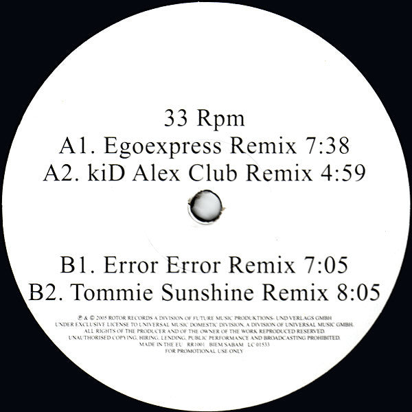 kiD Alex : Young & Beautiful (12", Promo)