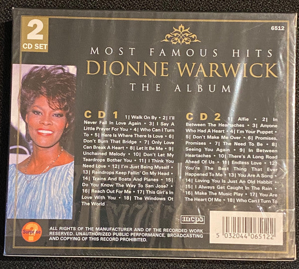 Dionne Warwick : The Album - Most Famous Hits (2xCD, Comp)