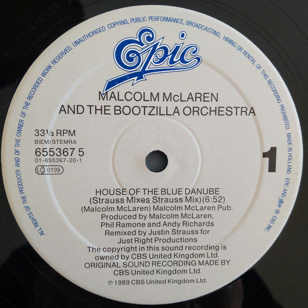 Malcolm McLaren And The Bootzilla Orchestra : House Of The Blue Danube (12")
