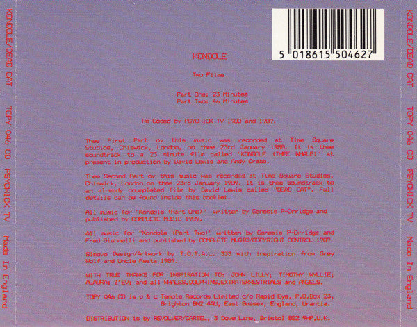 Psychic TV : Kondole (CD)