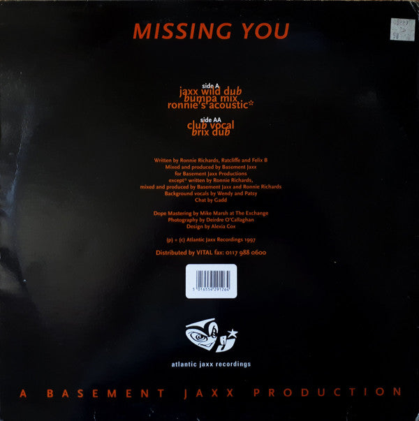 Ronnie Richards : Missing You (12")