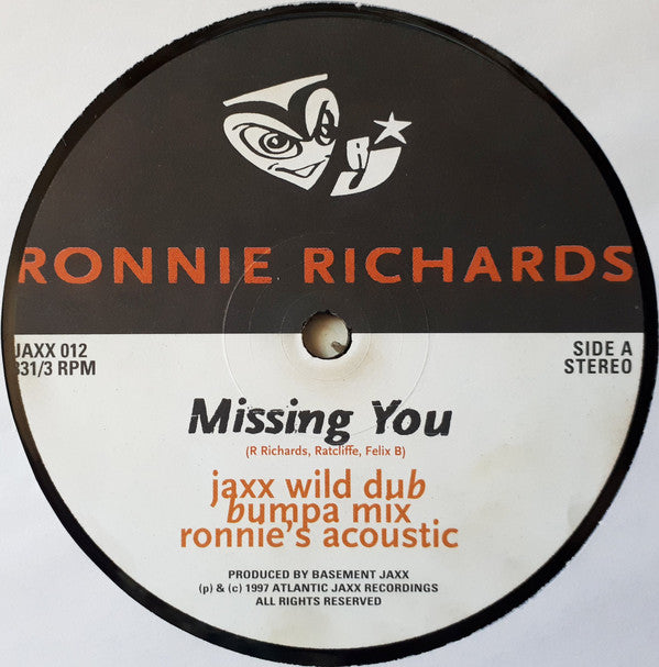 Ronnie Richards : Missing You (12")