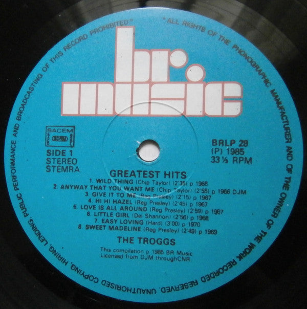 The Troggs : Greatest Hits (LP, Comp)