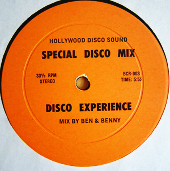 Various : Disco Experience (12", Mixed, Unofficial)