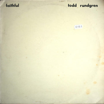 Todd Rundgren : Faithful (LP, Album)