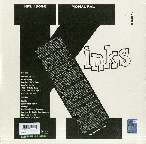 The Kinks : Kinks (LP, Album, Mono, Ltd, RE, RP, Red)