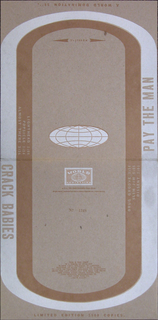 Pay The Man / Crack Babies : Pay The Man / Crack Babies (10", Ltd, Num, Cle)
