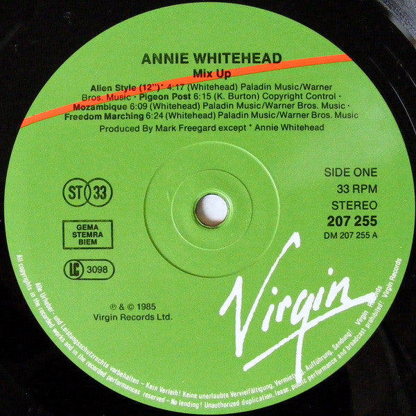 Annie Whitehead : Mix Up (LP, Album)