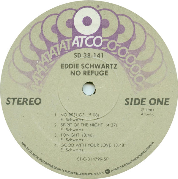 Eddie Schwartz : No Refuge (LP, Album, Spe)