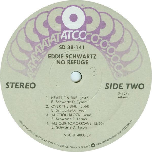 Eddie Schwartz : No Refuge (LP, Album, Spe)
