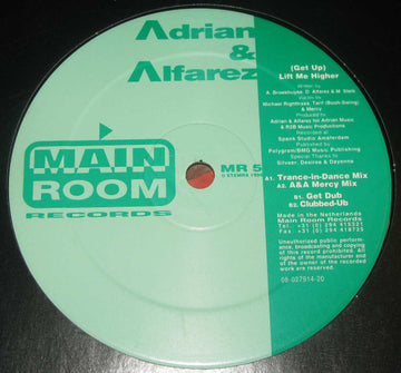 Adrian & Alfarez : (Get Up) Lift Me Higher (12")