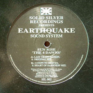 Earthquake Sound System : Sun Rise 'The 4 Dawns' (12")