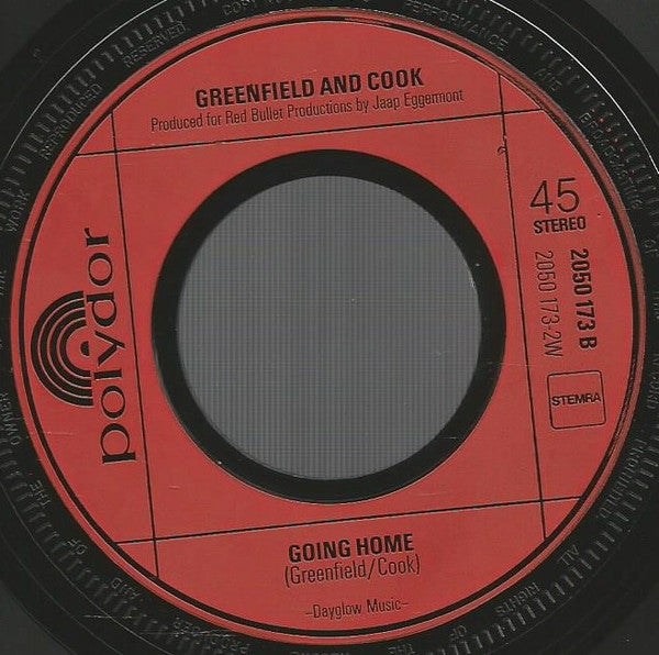 Greenfield & Cook : Don't Turn Me Loose (7", Single)