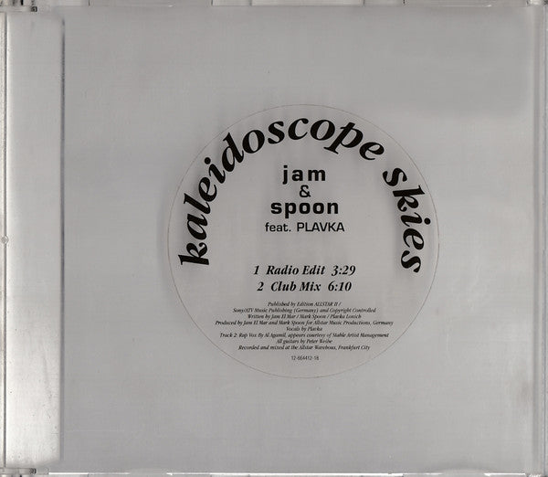 Jam & Spoon Feat. Plavka : Kaleidoscope Skies (Minimax, Single, Red)