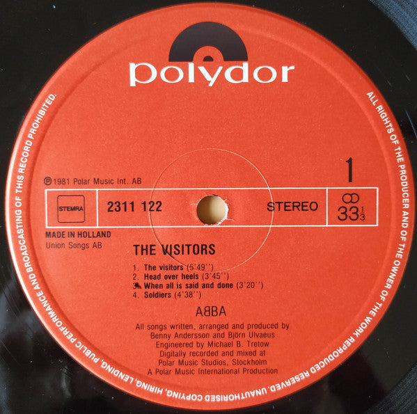 ABBA : The Visitors (LP, Album)