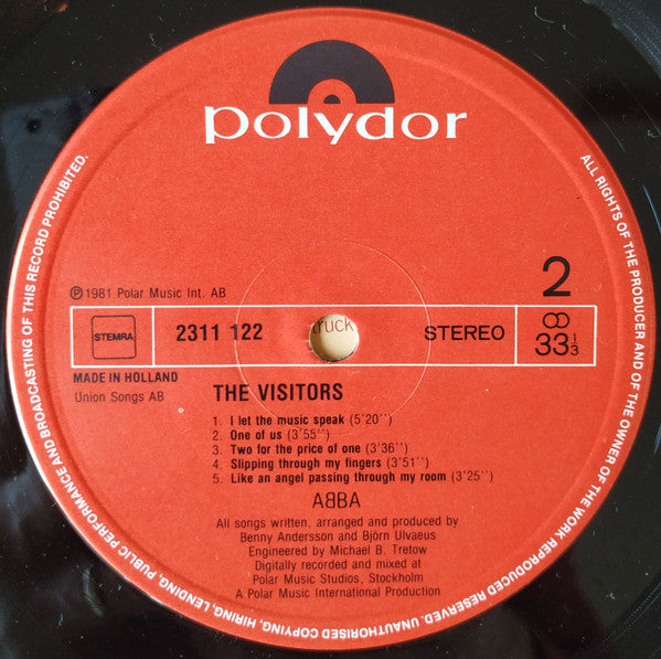 ABBA : The Visitors (LP, Album)