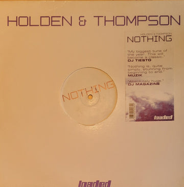 Holden* & Thompson* : Nothing (12", S/Edition)