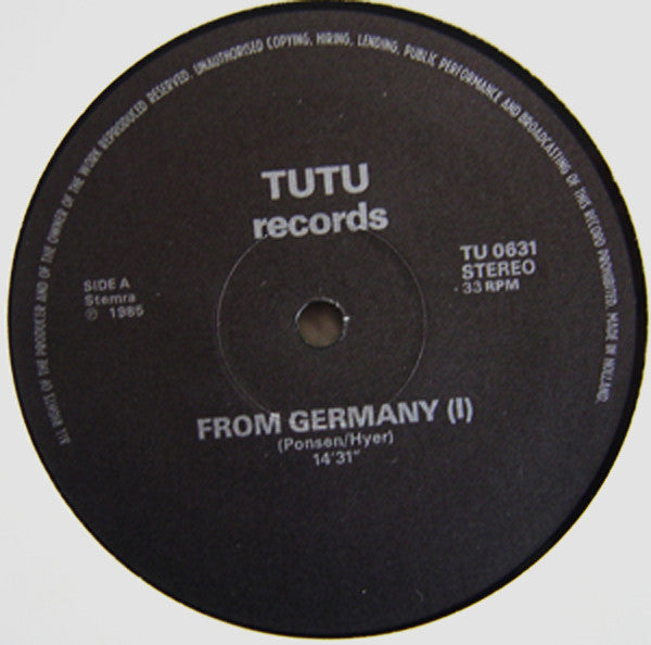 Various : From Germany (12", Mixed, Unofficial)