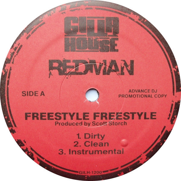 Redman : Freestyle Freestyle / Walk In Gutta (12", Promo)