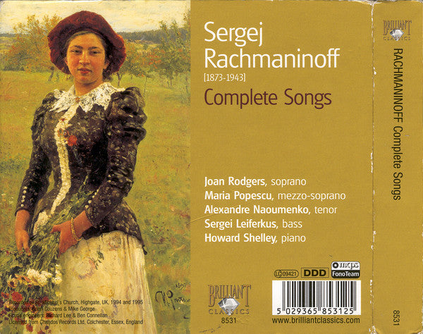 Sergei Vasilyevich Rachmaninoff : Complete Songs (3xCD, dig)