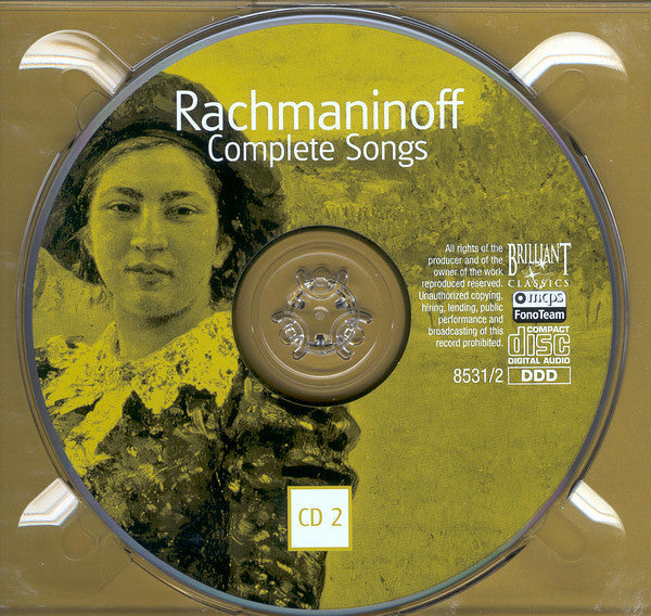Sergei Vasilyevich Rachmaninoff : Complete Songs (3xCD, dig)