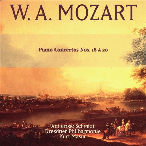 Wolfgang Amadeus Mozart - Annerose Schmidt, Dresdner Philharmonie, Kurt Masur : Piano Concertos Nos. 18 & 20 (CD, Album, RE, RM)