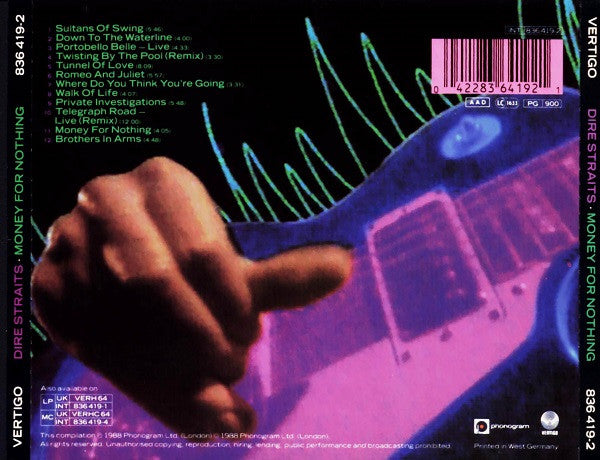 Dire Straits : Money For Nothing (CD, Comp)