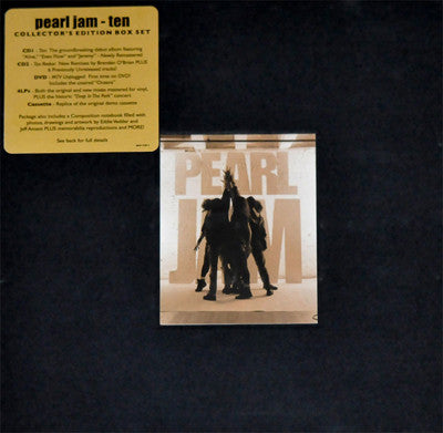 Pearl Jam : Ten (Box, Comp, Dlx + CD, Album, RE, RM + CD, Album, RM)