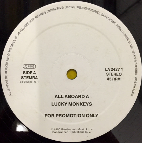 Lucky Monkeys : All Aboard (12", Promo)