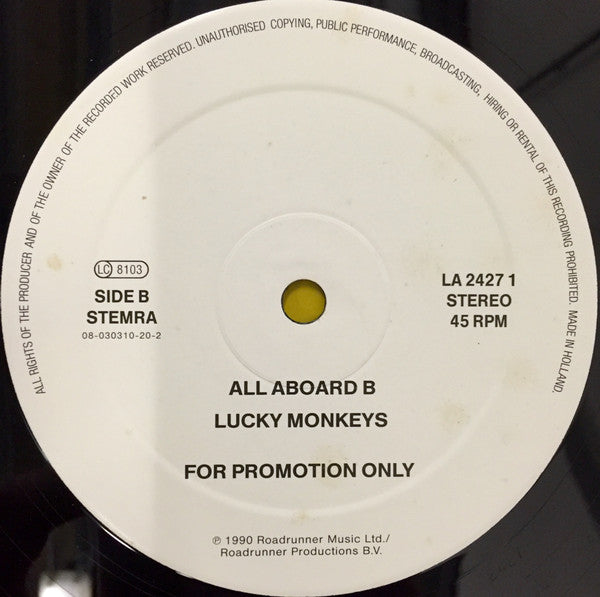 Lucky Monkeys : All Aboard (12", Promo)