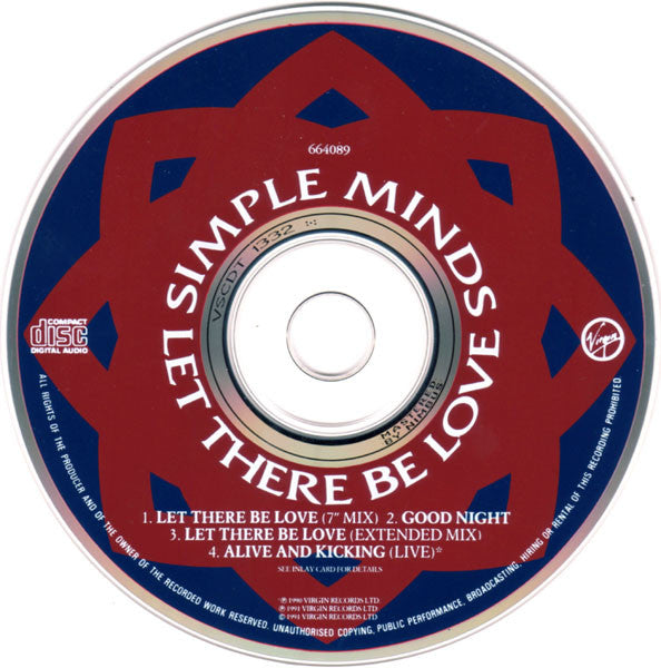 Simple Minds : Let There Be Love (CD, Single, CD1)