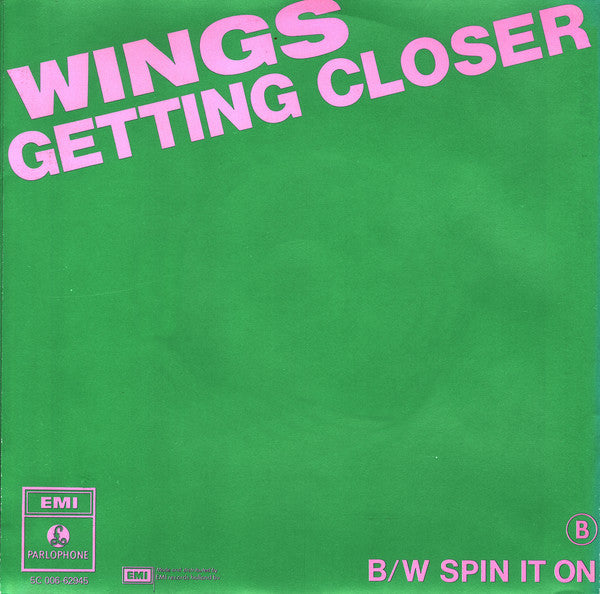 Wings (2) : Getting Closer (7", Single)