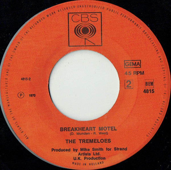 The Tremeloes : By The Way (7", Single)
