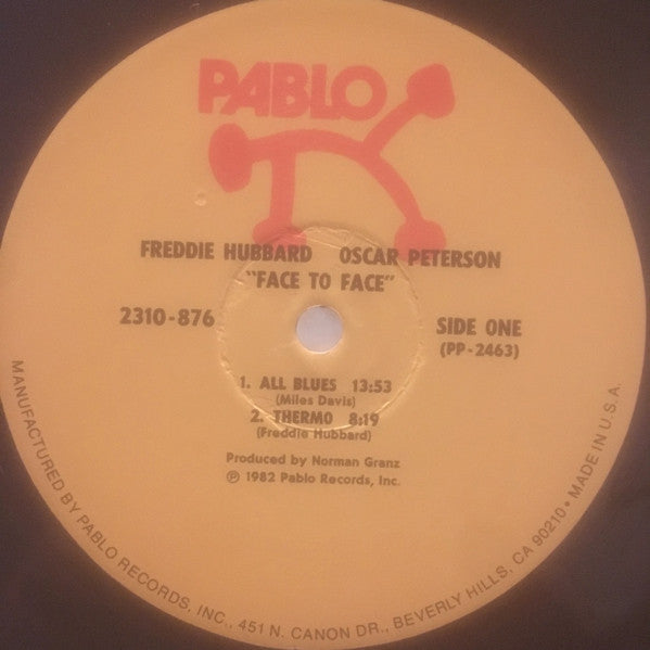 Freddie Hubbard & Oscar Peterson : Face To Face (LP, Album)