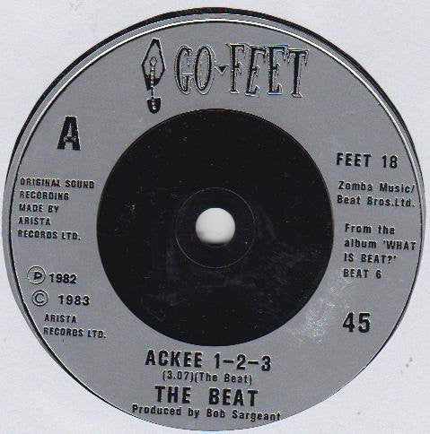 The Beat (2) : Ackee 1-2-3 (7", Single)
