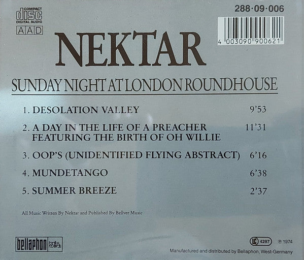 Nektar : Sunday Night At London Roundhouse (CD, Album, RE)