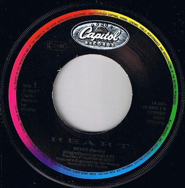 Heart : Never (7", Single)